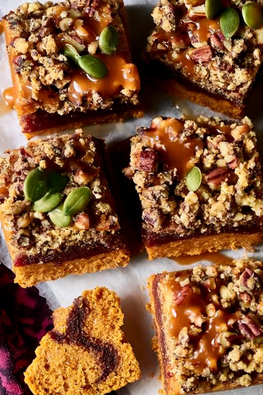 Caramel Chai Pumpkin Coffee Cake - step by step