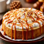 Caramel Pumpkin Cake Cheesecake - featured image