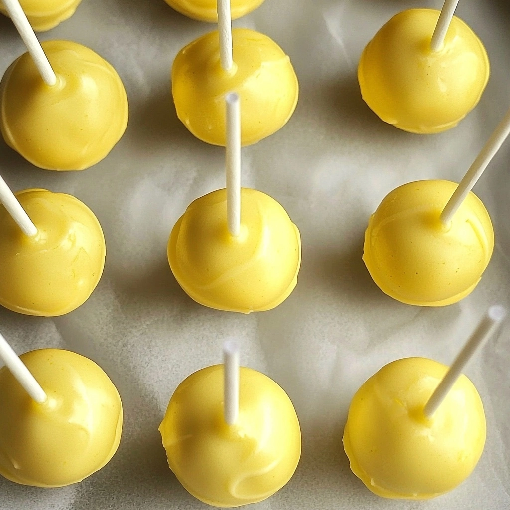 Lemon Cake Pops - step by step