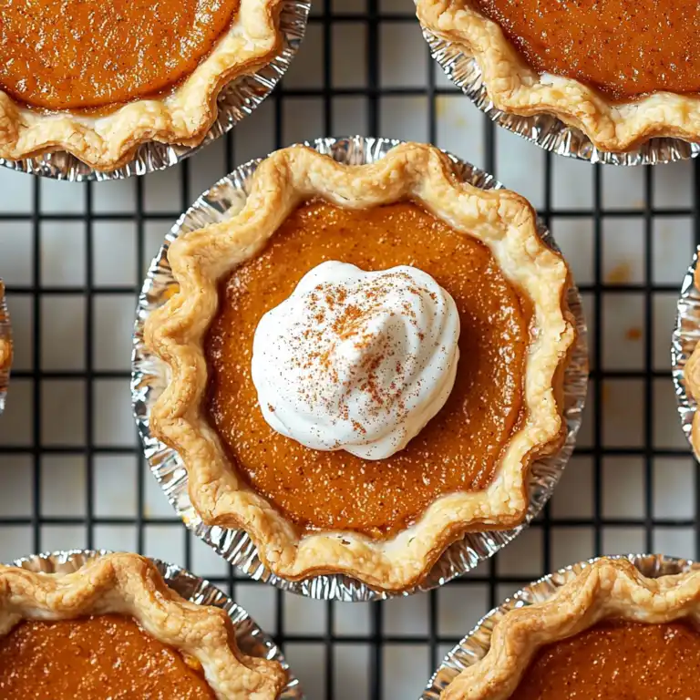 Mini Pumpkin Pies (Easy + Vegan!) - featured image