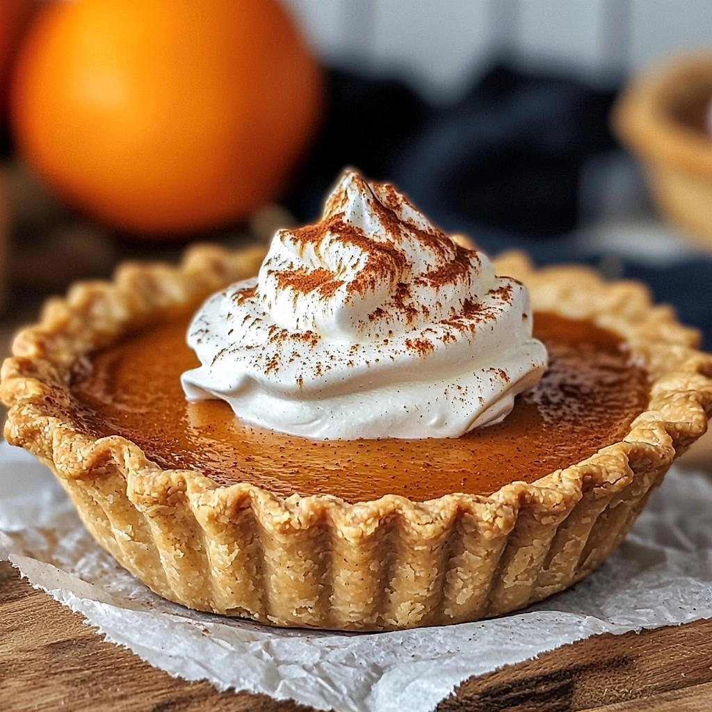 Mini Pumpkin Pies (Easy + Vegan!) - step by step