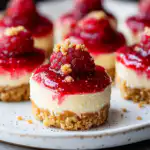 High Protein Healthy Strawberry Cheesecake Bites - featured image