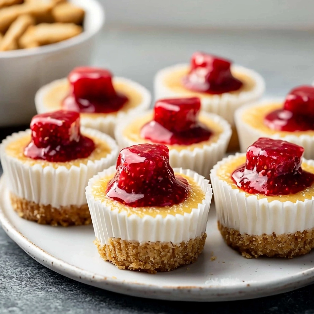 High Protein Healthy Strawberry Cheesecake Bites - step by step