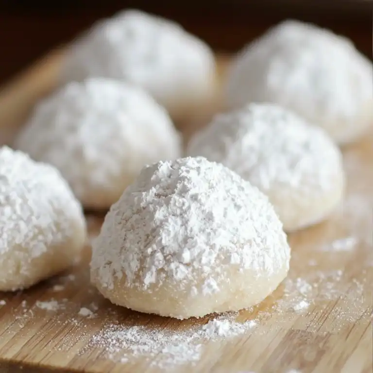 Chocolate Kiss Snowball Cookies - featured image