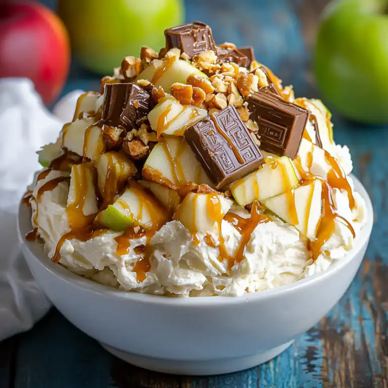 Snickers Caramel Apple Salad - featured image