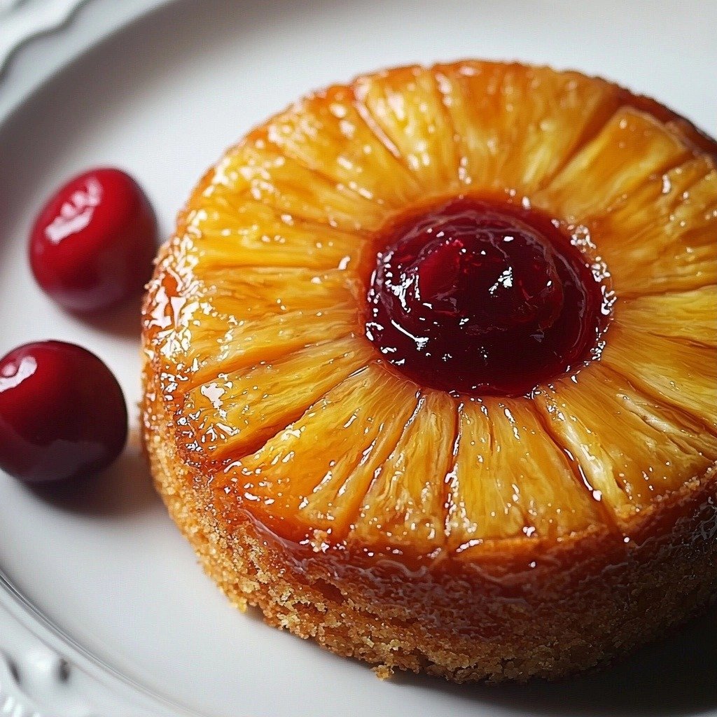 Mini Pineapple Upside Down Cakes - step by step