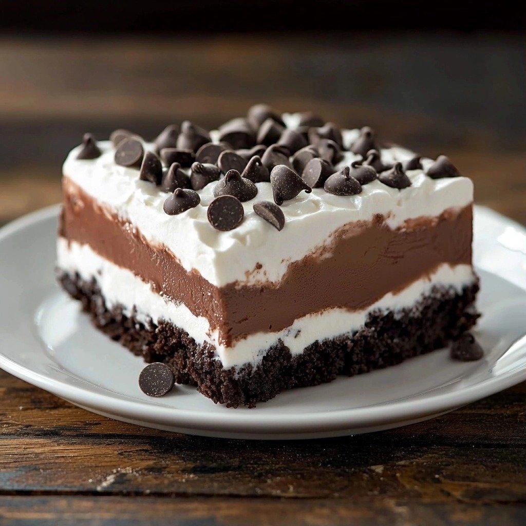 Chocolate Lasagna ~ The Kitchen Snob - step by step