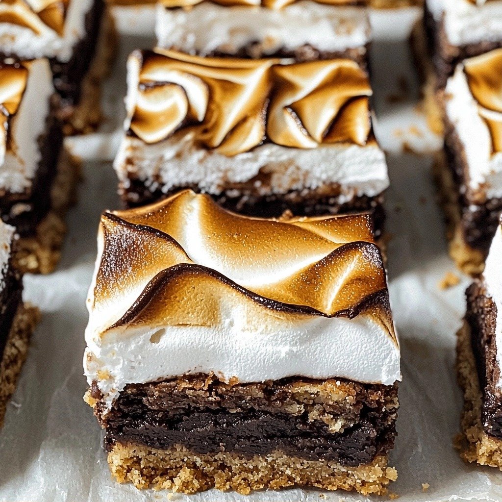 S'mores Brownies - step by step