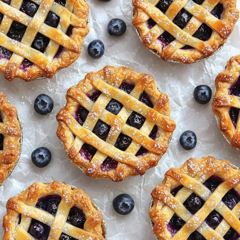 Easy Mini Blueberry Pies Recipe (Made In Muffin Tin!)