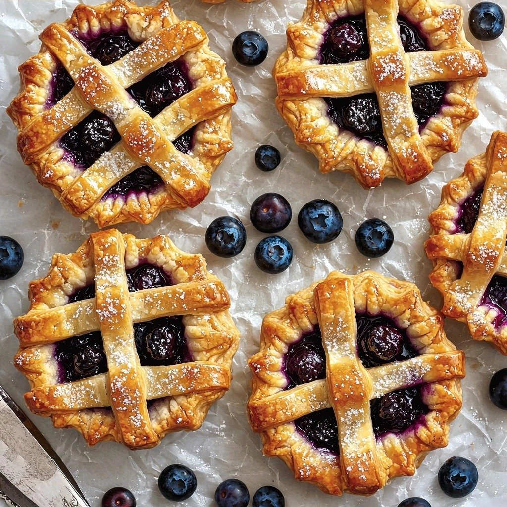 Easy Mini Blueberry Pies Recipe (Made In Muffin Tin!) - step by step