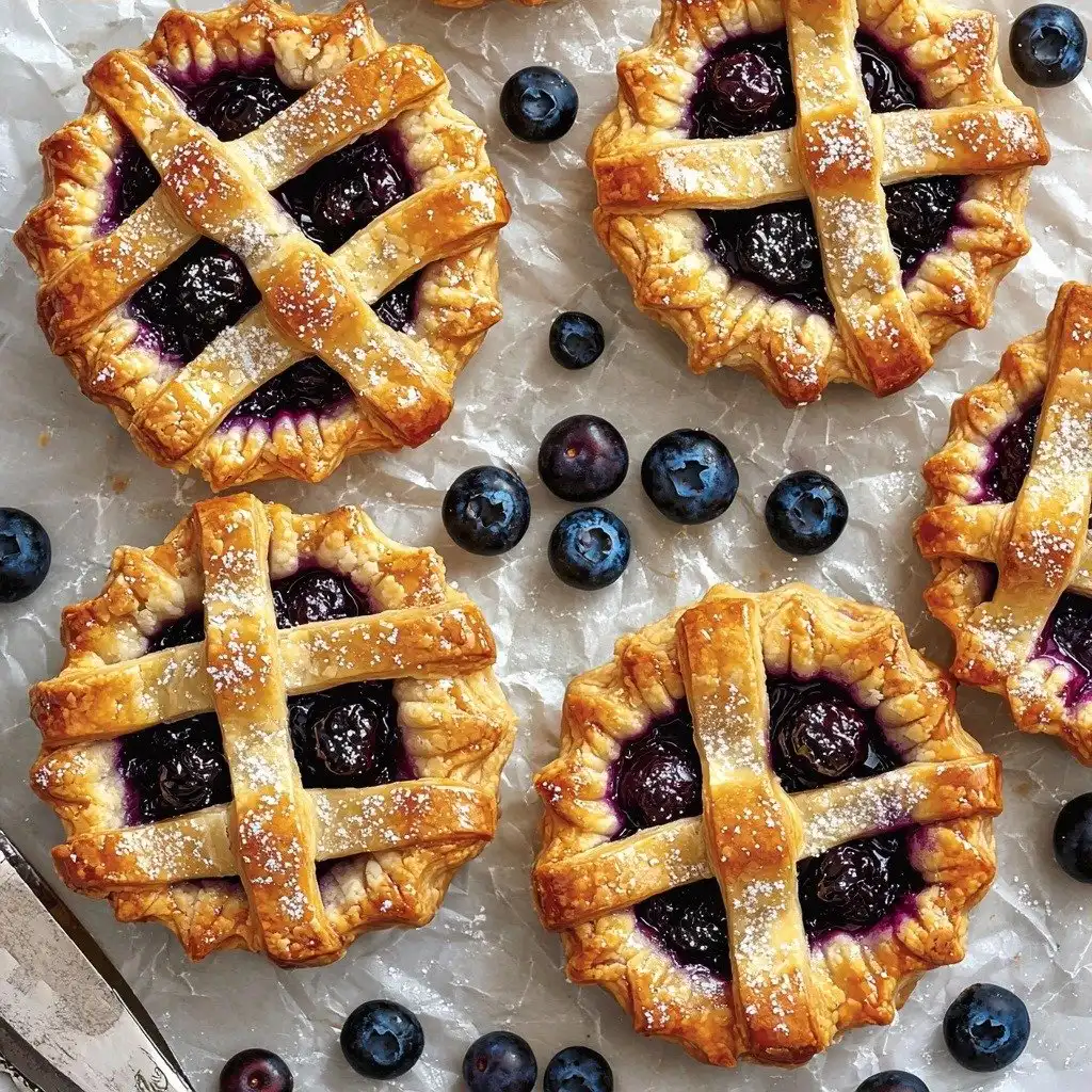 Easy Mini Blueberry Pies Recipe (Made In Muffin Tin!) - step by step