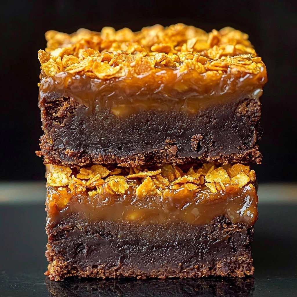 Cornflake Brownies - step by step