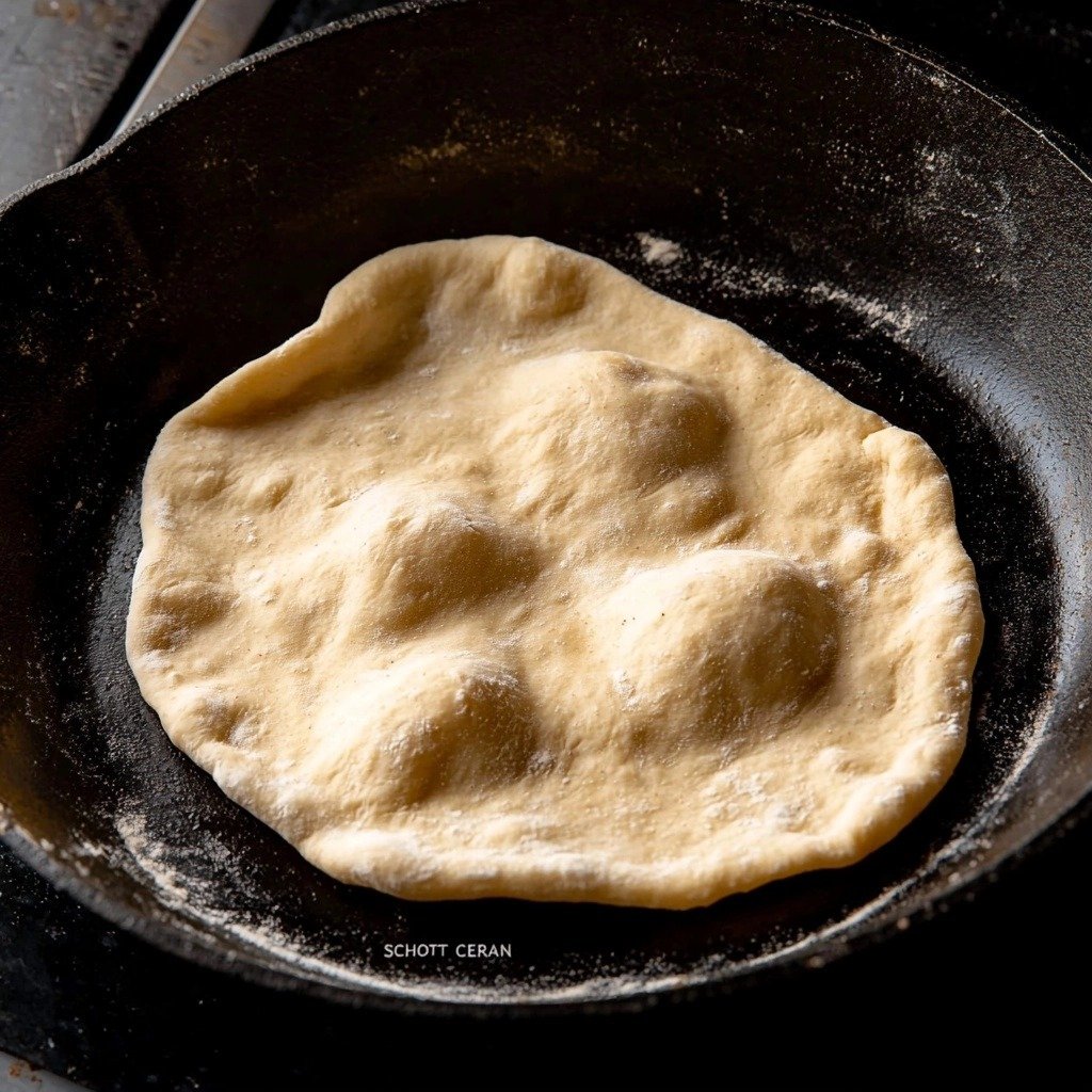 Vegan Naan Bread - step by step