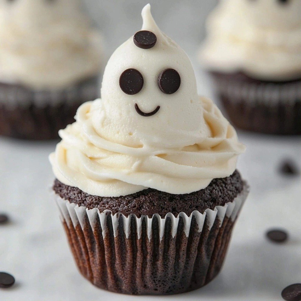 Ghost Cupcakes! - step by step