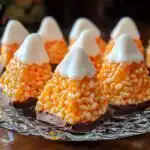 Candy Corn Rice Krispie Treats - featured image