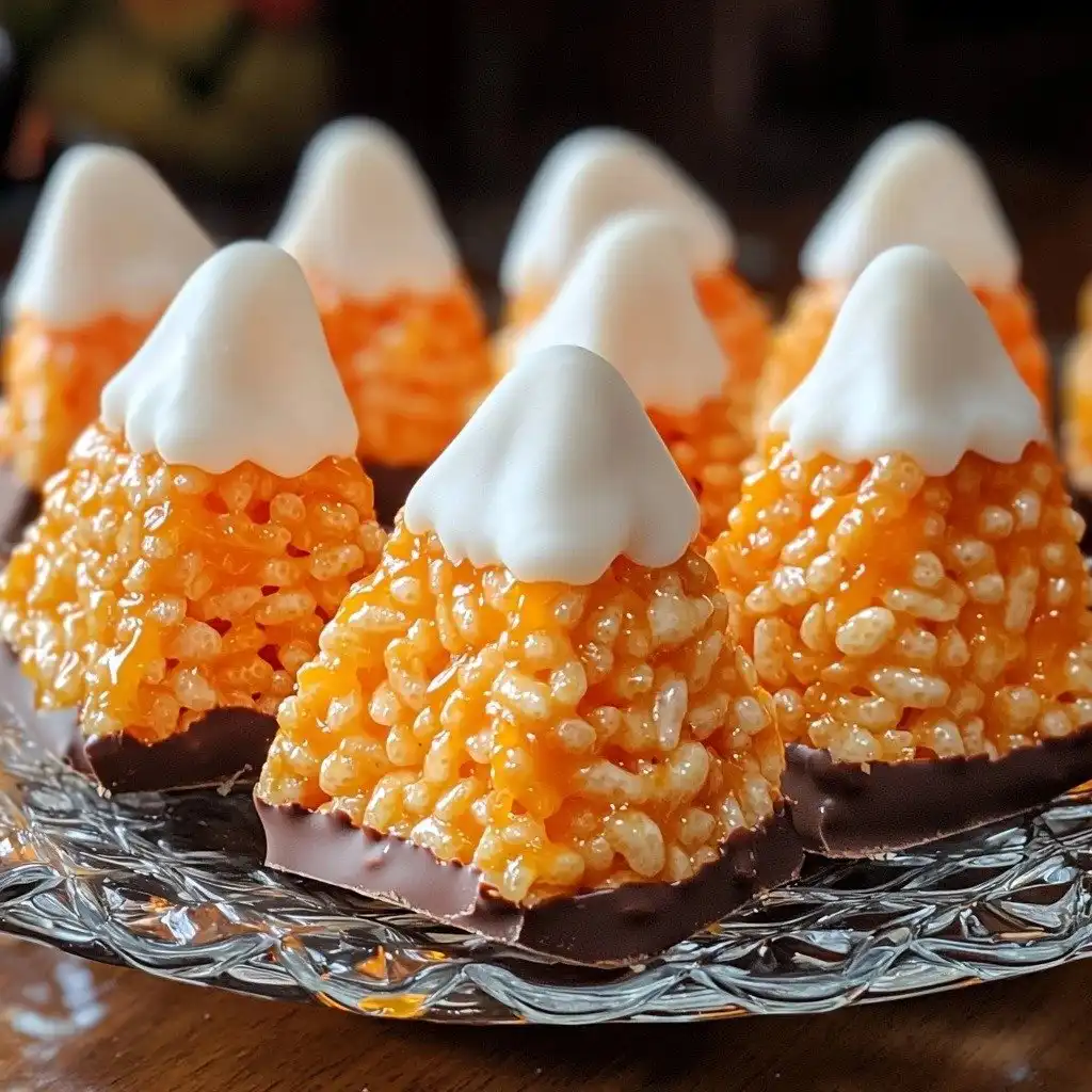 Candy Corn Rice Krispie Treats