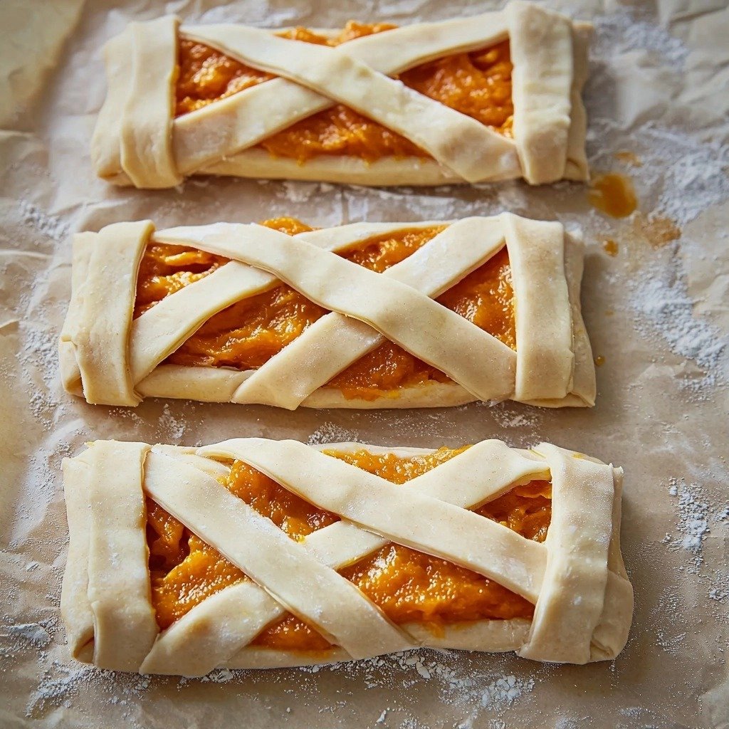 Mummy Pumpkin Cookies - step by step