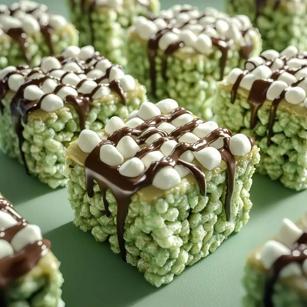 Pistachio Rice Krispie Treats with Dark Chocolate Recipe