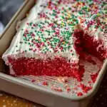 Christmas Jello Poke Cake - featured image
