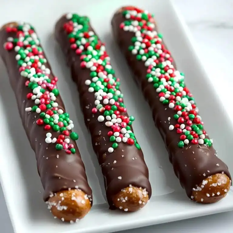 Caramel Chocolate Pretzel Rods