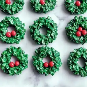 Christmas Cornflake Wreath Cookies
