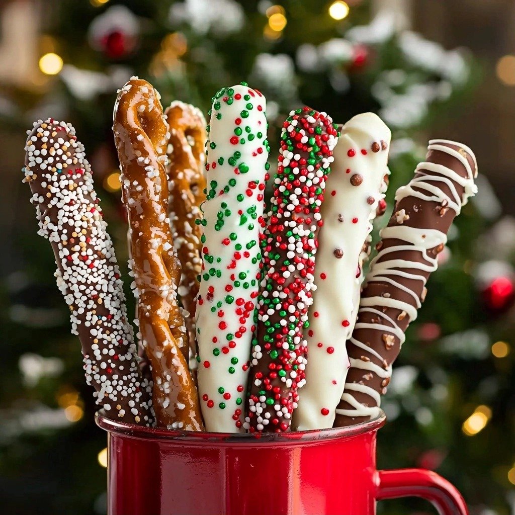 Chocolate Covered Pretzels - step by step