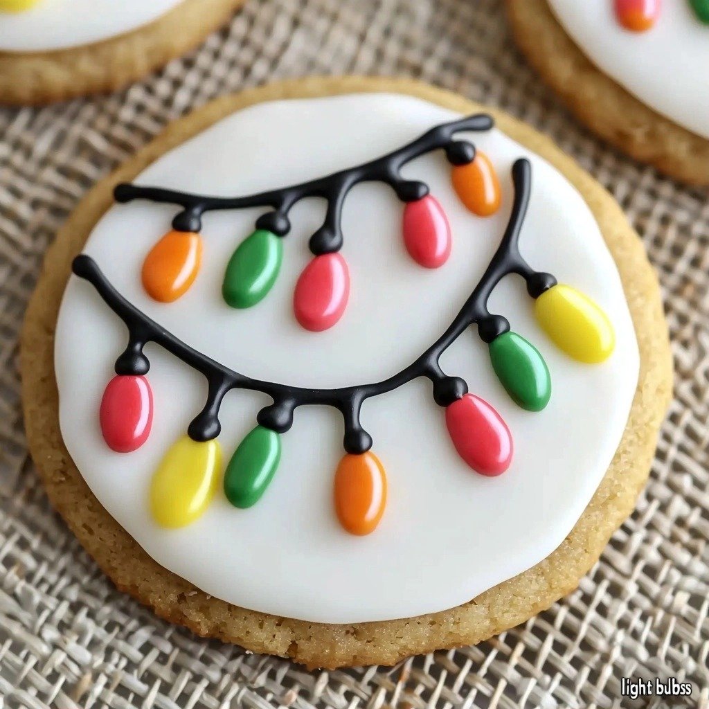 Christmas Lights Sugar Cookies - step by step