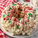 Christmas Popcorn Cake Recipe - featured image