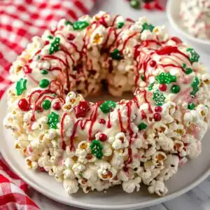 Christmas Popcorn Cake Recipe