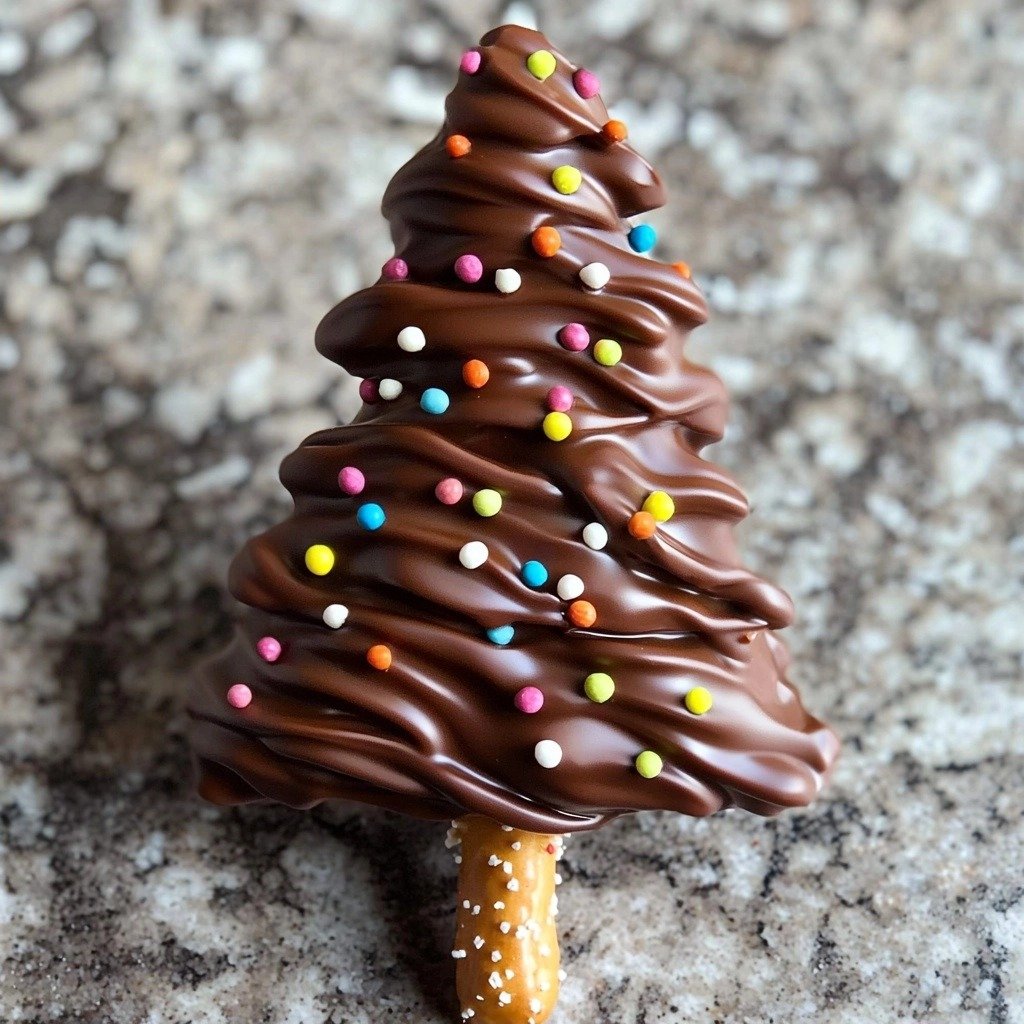 Pocky Christmas Trees - finished dish