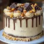 Chocolate Snickers Cake - featured image