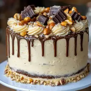Chocolate Snickers Cake
