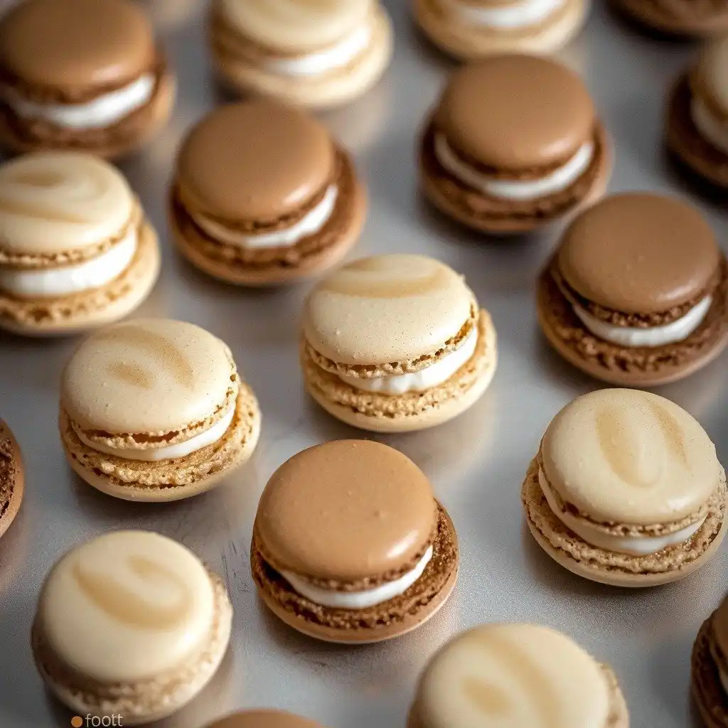 Cinnamon Roll Macarons - finished dish