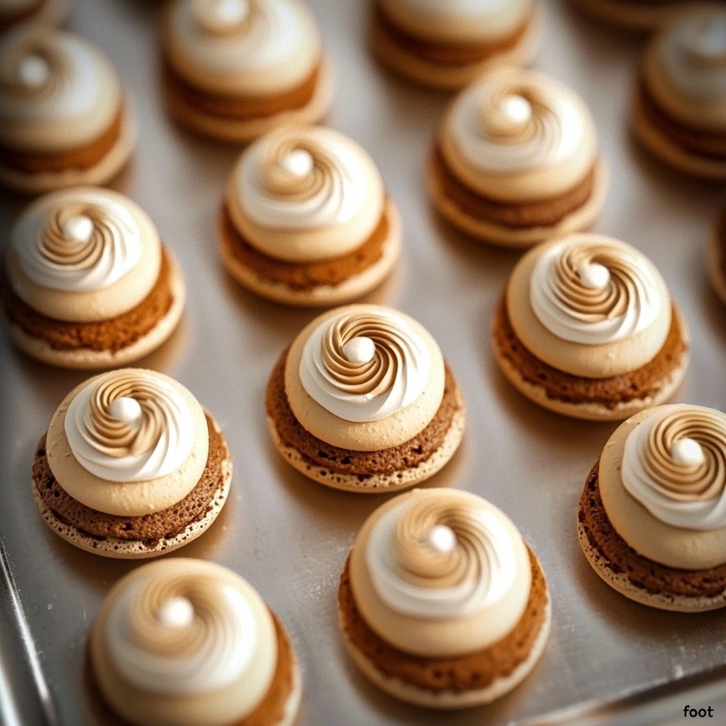 Cinnamon Roll Macarons - step by step