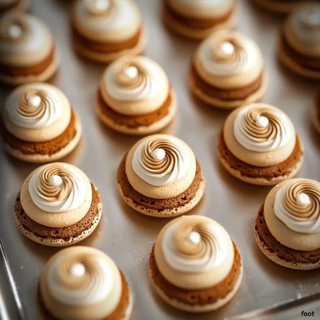 Cinnamon Roll Macarons - step by step