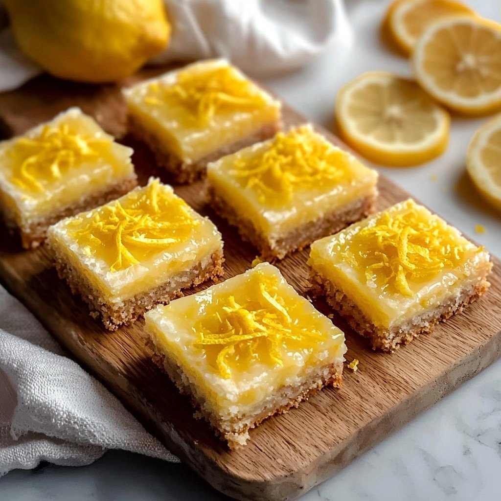 Homemade Greek Yogurt Lemon Bars - step by step