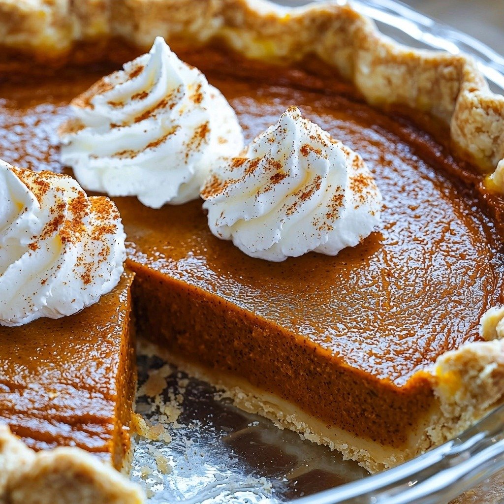 Crustless Pumpkin Pie - step by step