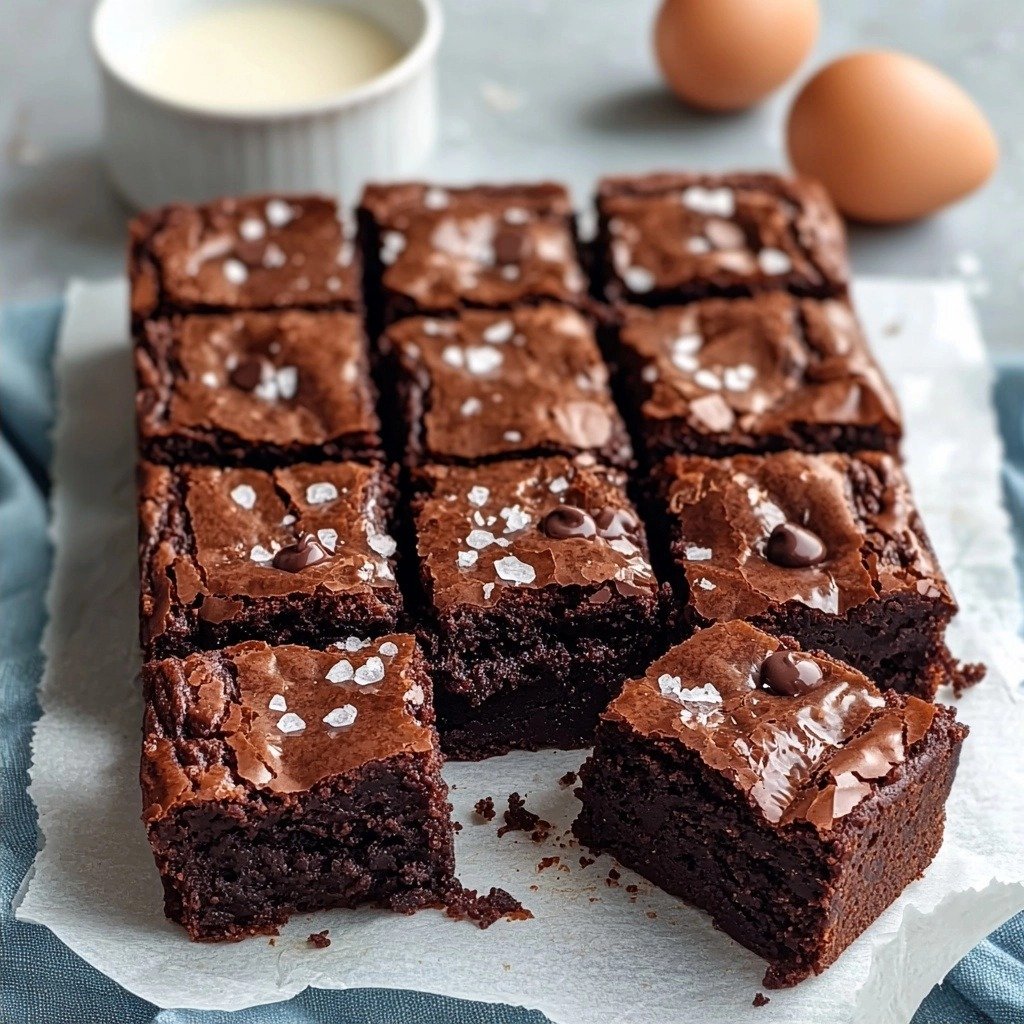 High Protein Greek Yogurt Brownies - finished dish