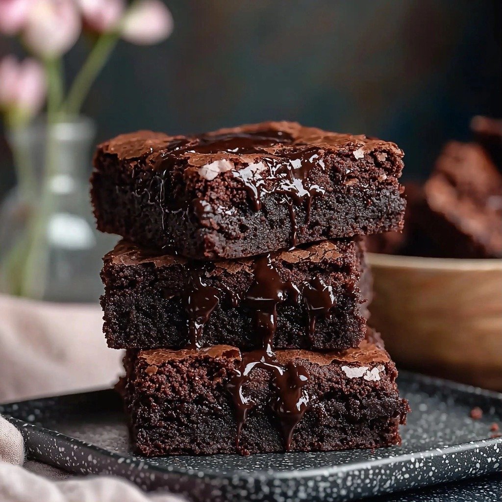 Chewy No Sugar Greek Yogurt Brownies - step by step