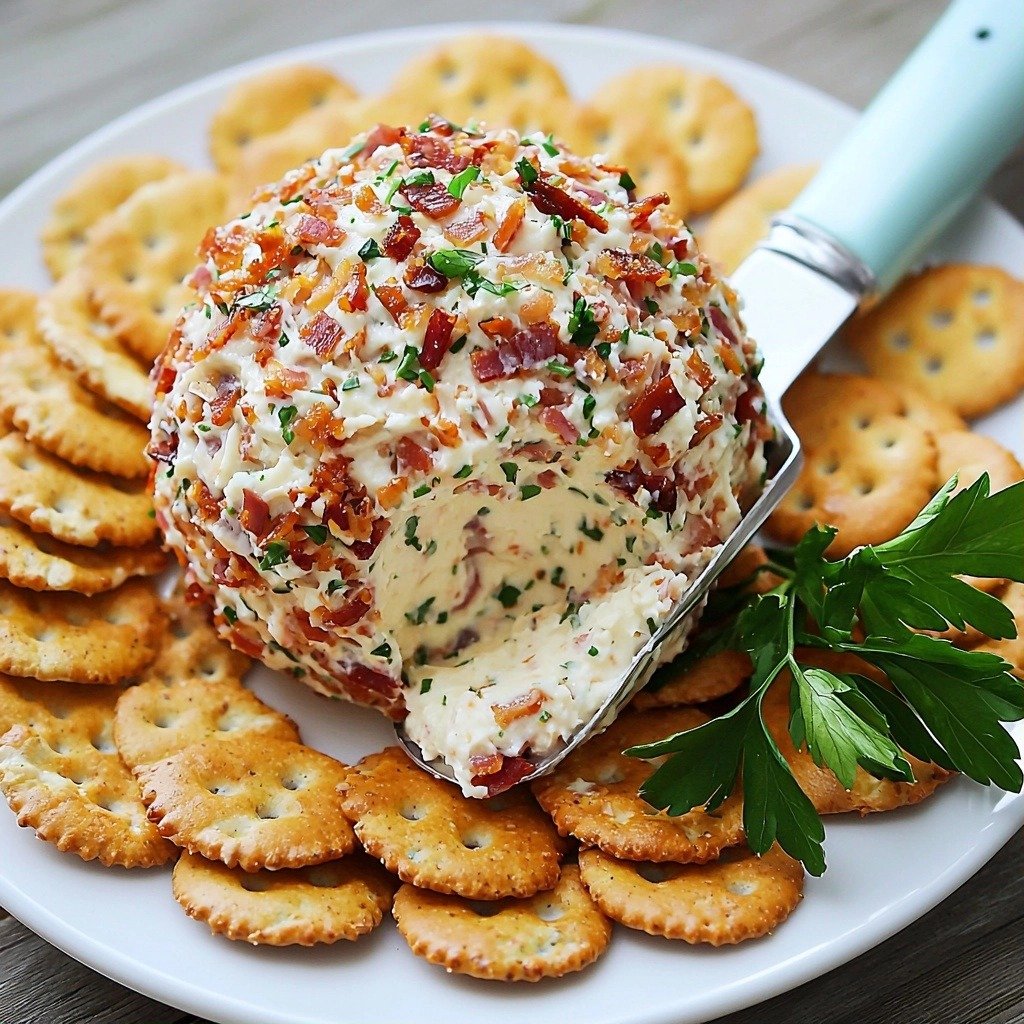 Bacon Ranch Cheese Ball - step by step