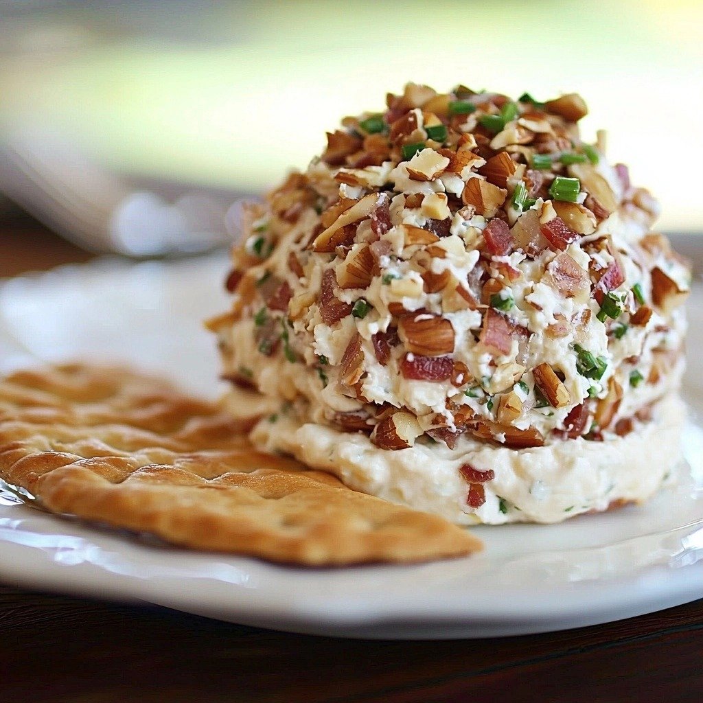 Bacon Jalapeno Popper Cheeseball - step by step