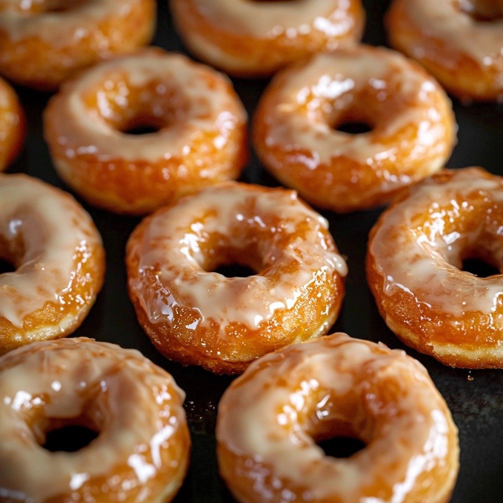 Baked Pumpkin Donuts with Maple Glaze - step by step