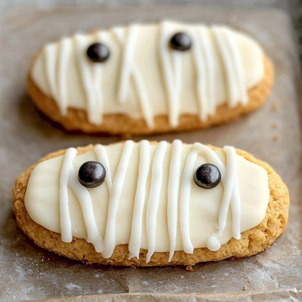Mummy Cookies - finished dish