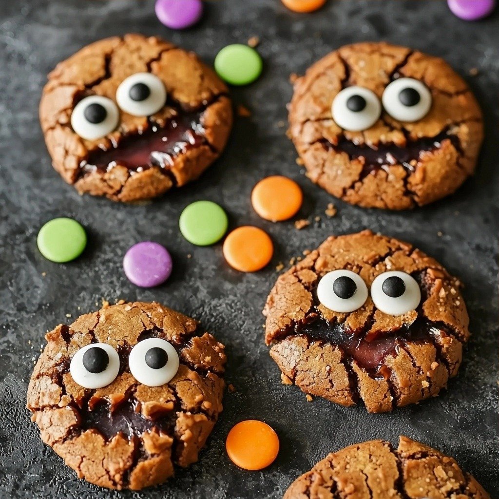 Gluten-free Halloween Monster Cookies - step by step