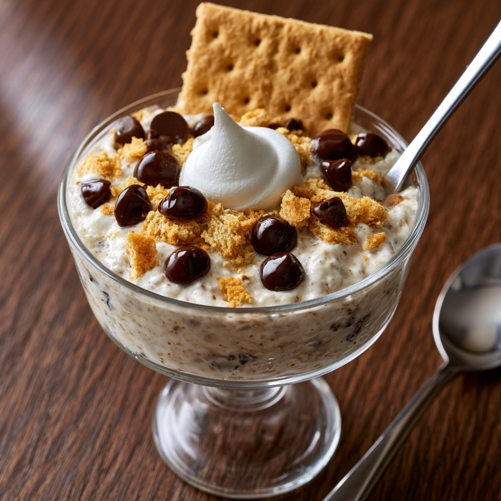 S'mores Protein Overnight Oats {with Yogurt} - step by step