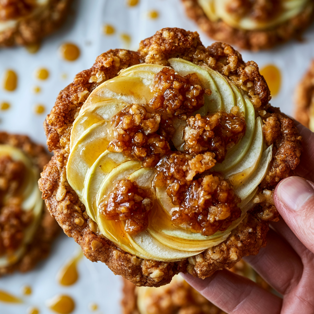 Apple Crumble Cookies - step by step
