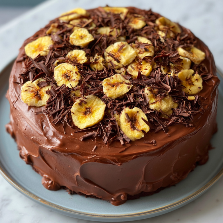 A Perfect Banana Cake (with Chocolate Ganache)