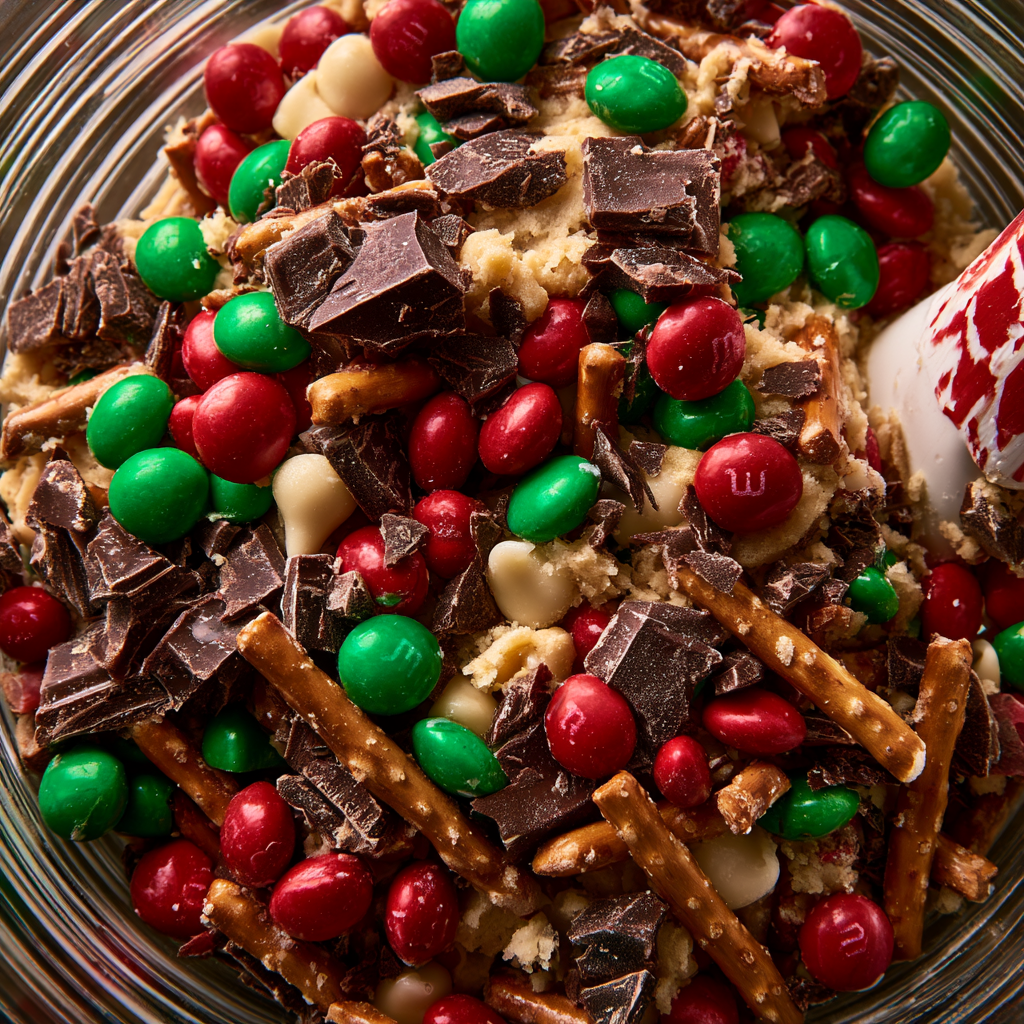 Christmas Monster Cookies. - step by step