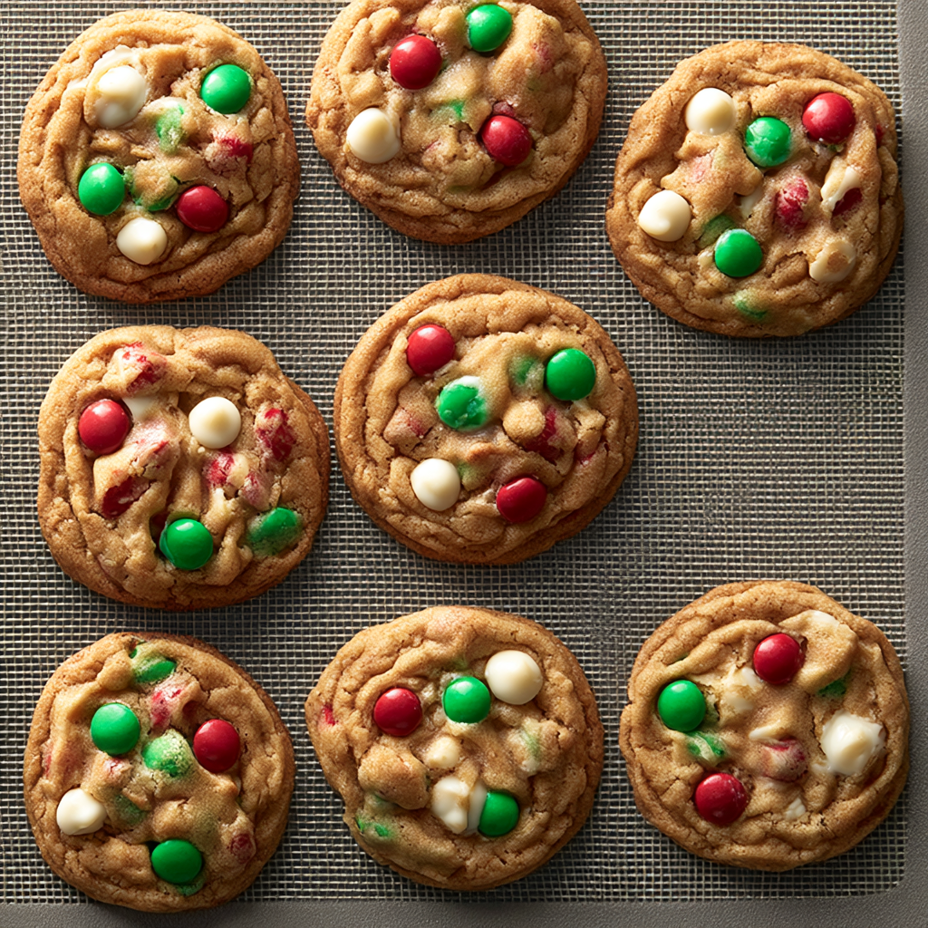 Santa's Cookies (Double Chocolate Chip M&M Cookies) - step by step