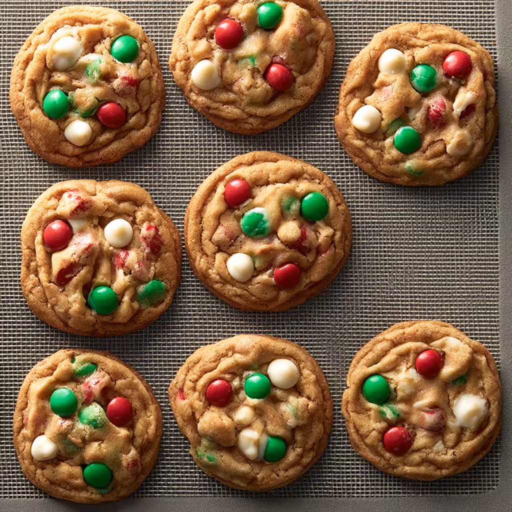 Santa's Cookies (Double Chocolate Chip M&M Cookies) - step by step